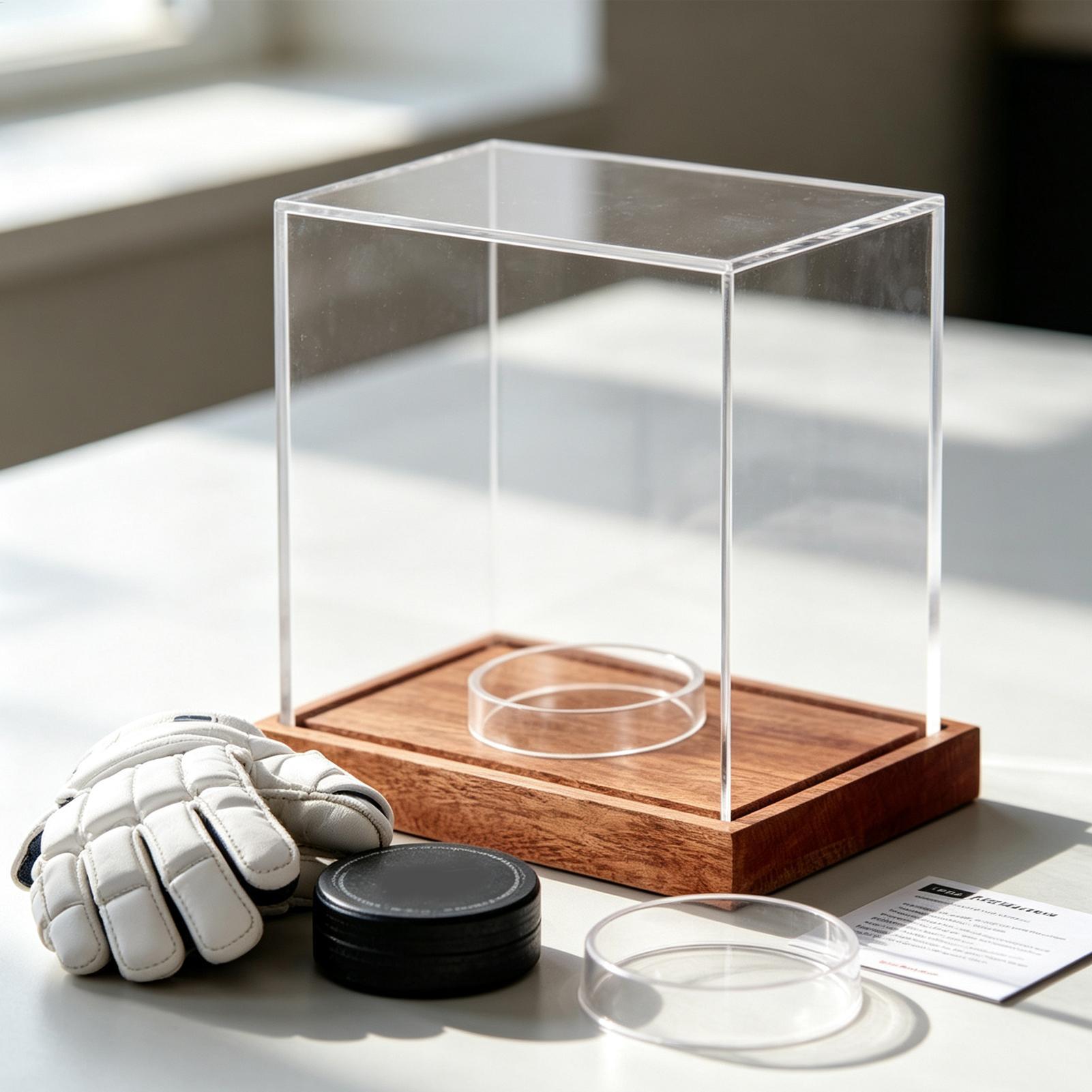 Vitrine für Hockey-Pucks, tran – Display Case Acrylic Bewertung und Preis