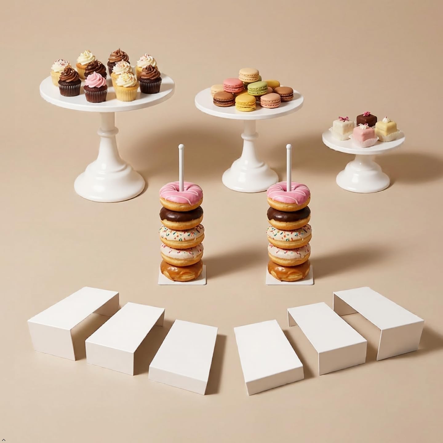 11-teiliges Rundes Weißes Meta – Display Risers Set Bewertung und Preis