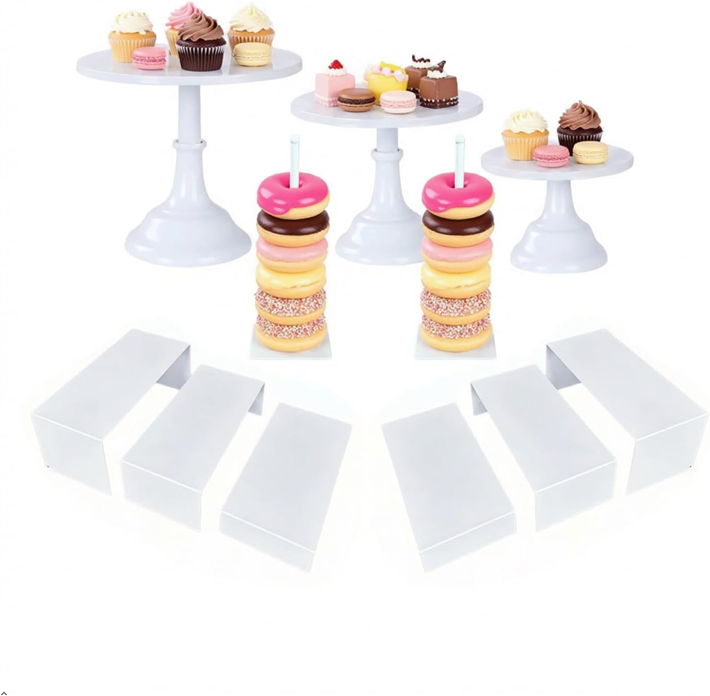 11-teiliges Rundes Weißes Meta – Display Risers Set Bewertung und Preis