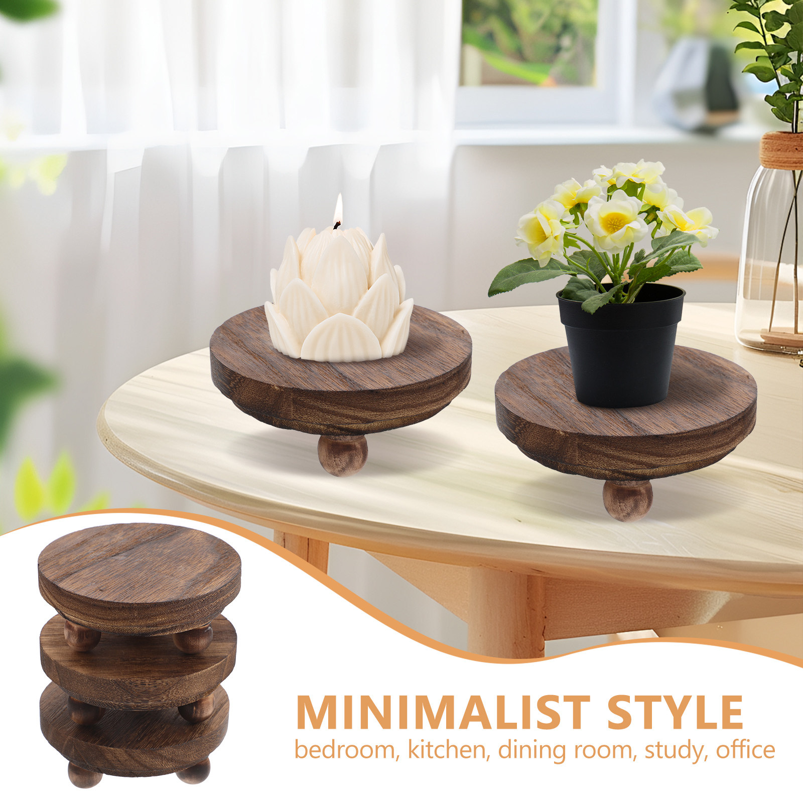 3-teiliges Set kleiner Holz-Di – Display Risers Set Bewertung und Preis