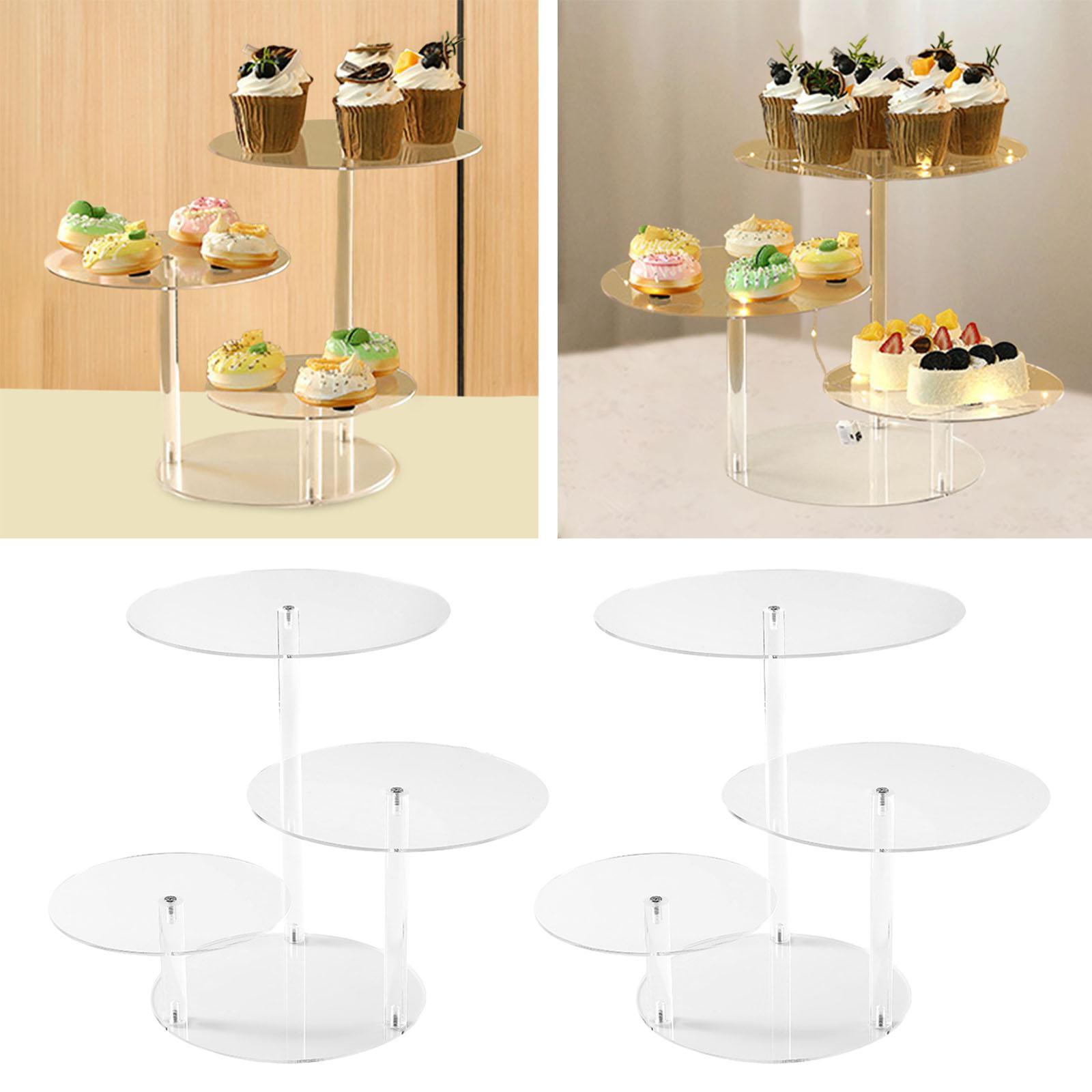 3-stöckiger Acryl-Kuchenstände – Display Risers Set Bewertung und Preis