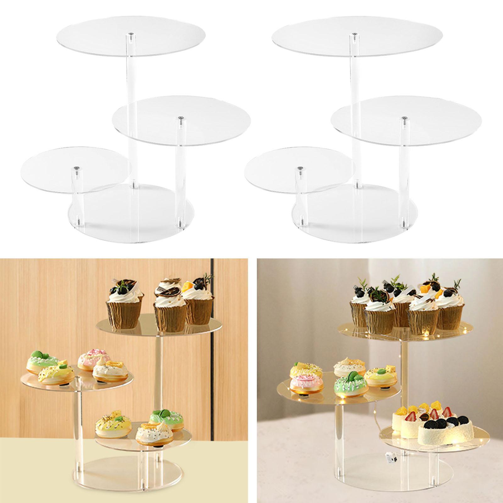 3-stöckiger Acryl-Kuchenstände – Display Risers Set Bewertung und Preis